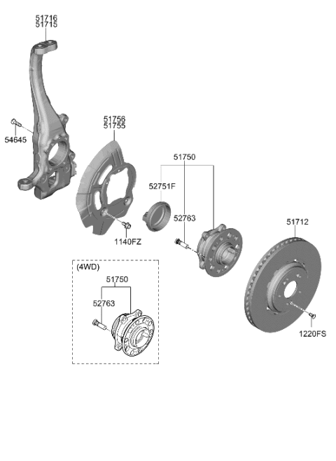 2020 Hyundai Genesis G90 Front Axle Diagram