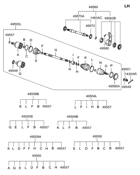 2007 Hyundai Tiburon Drive Shaft Diagram 2