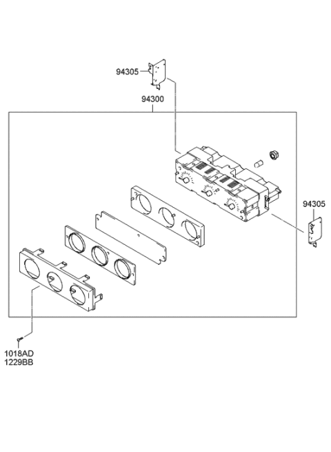 2007 Hyundai Tiburon Multi Gauge Diagram