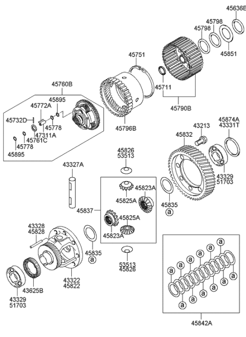 2006 Hyundai Tiburon New Body Style Transaxle Gear - Auto Diagram 2