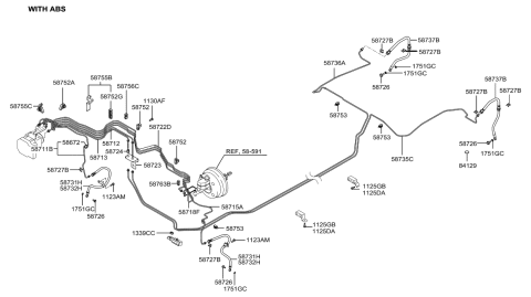 2007 Hyundai Tiburon Brake Fluid Line Diagram 2