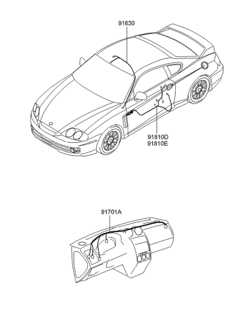 2006 Hyundai Tiburon New Body Style Miscellaneous Wiring Diagram