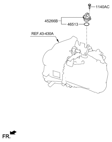 2021 Hyundai Elantra Korean made Speedometer Driven Gear Diagram