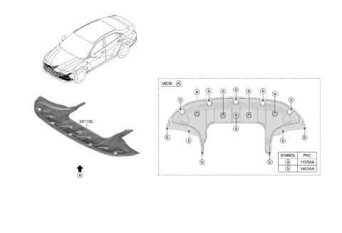 2023 Hyundai Elantra Under Cover Diagram