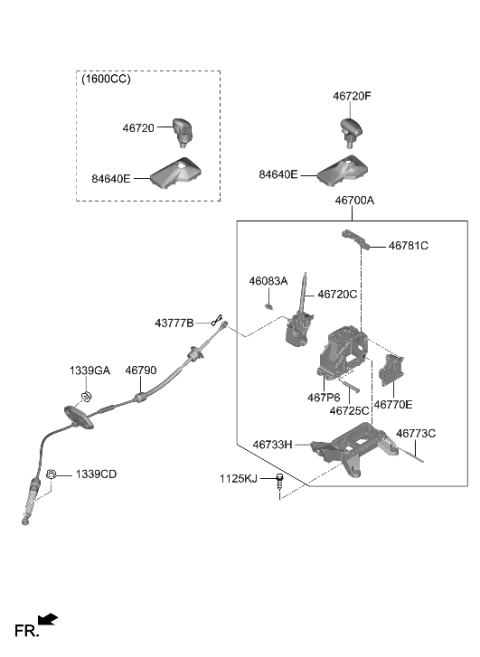 2021 Hyundai Elantra Pin Diagram for 46777-F0200