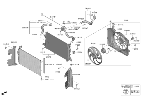 2011 Hyundai Accent Cap-Radiator Reservoir Diagram for 25441-M0000