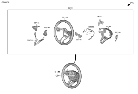 2022 Hyundai Elantra Steering Wheel Diagram 2