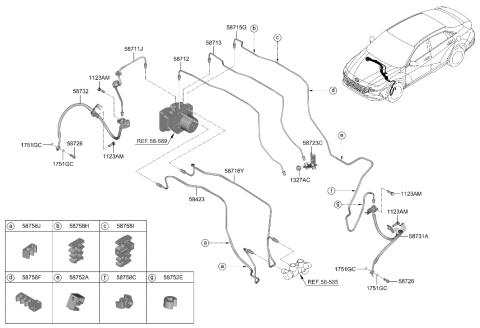 2022 Hyundai Elantra Brake Fluid Line Diagram 1