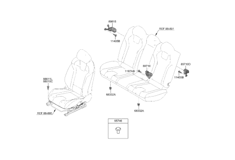 2021 Hyundai Elantra Hardware-Seat Diagram