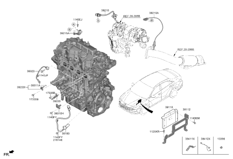 2023 Hyundai Elantra Korean made Electronic Control Diagram 2