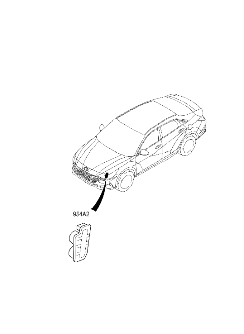 2021 Hyundai Elantra Korean made Transmission Control Unit Diagram