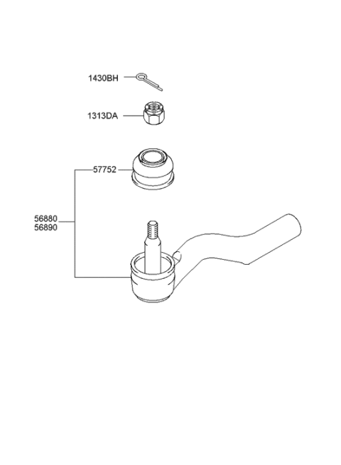 2003 Hyundai Sonata Steering Linkage Diagram