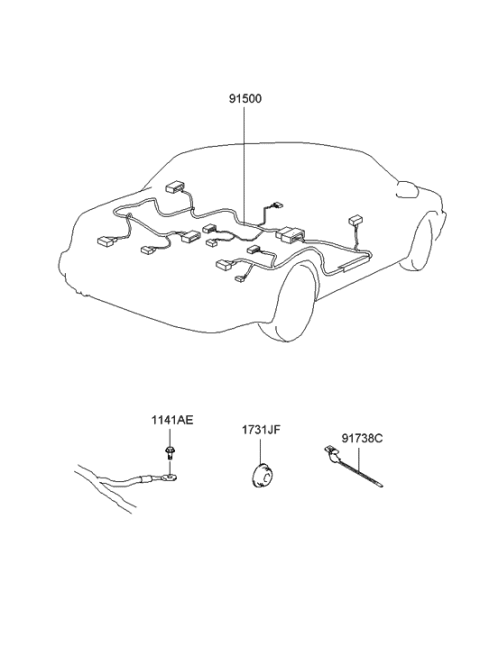 2005 Hyundai Sonata Old Body Style Floor Wiring Diagram