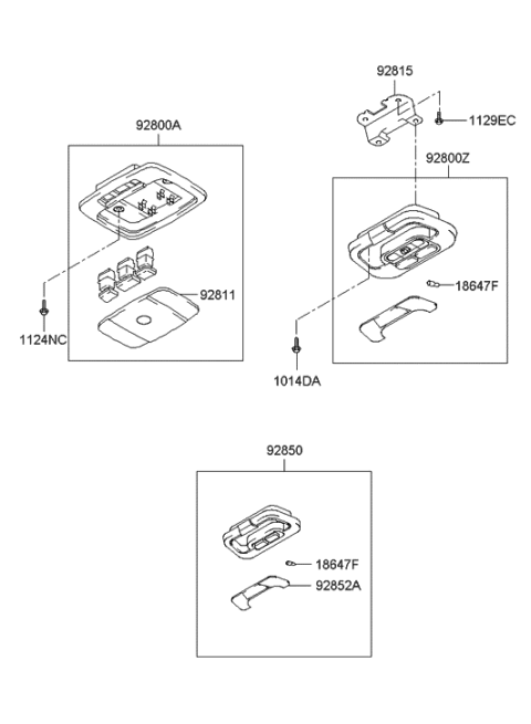 2005 Hyundai Sonata Old Body Style Room Lamp Diagram