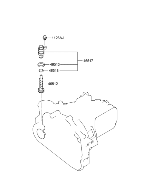 2003 Hyundai Sonata Speedometer Driven Gear-Auto Diagram