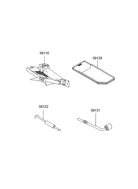 2005 Hyundai Sonata Old Body Style OVM Tool Diagram