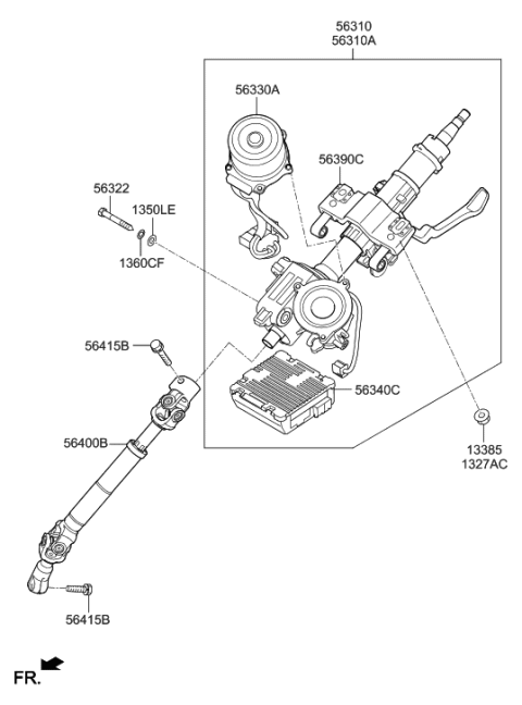 2015 Hyundai Elantra Cable Assembly-Sensor Diagram for 56397-B2100