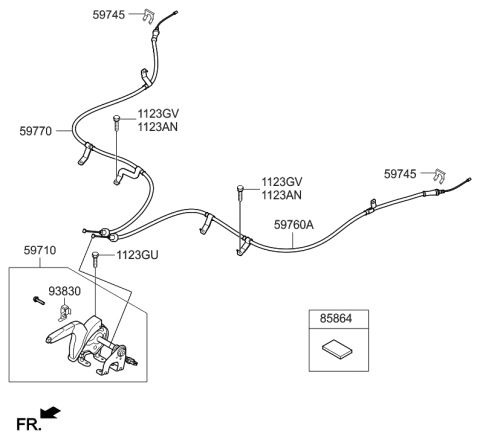 2015 Hyundai Elantra Parking Brake System Diagram