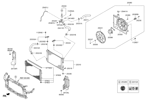 2014 Hyundai Elantra Korean made Engine Cooling System Diagram