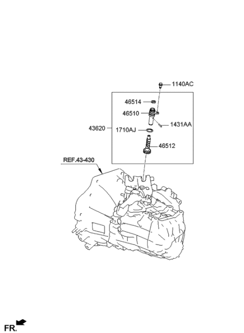 2015 Hyundai Elantra Korean made Speedometer Driven Gear Diagram