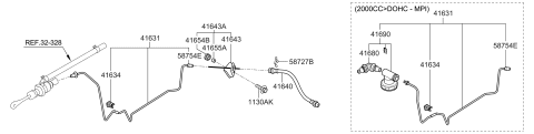 2015 Hyundai Elantra Korean made Clutch Master Cylinder Diagram