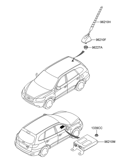 2007 Hyundai Santa Fe Antenna Diagram