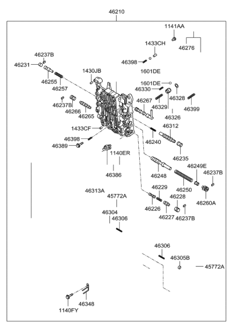 2007 Hyundai Santa Fe Transmission Valve Body Diagram 6