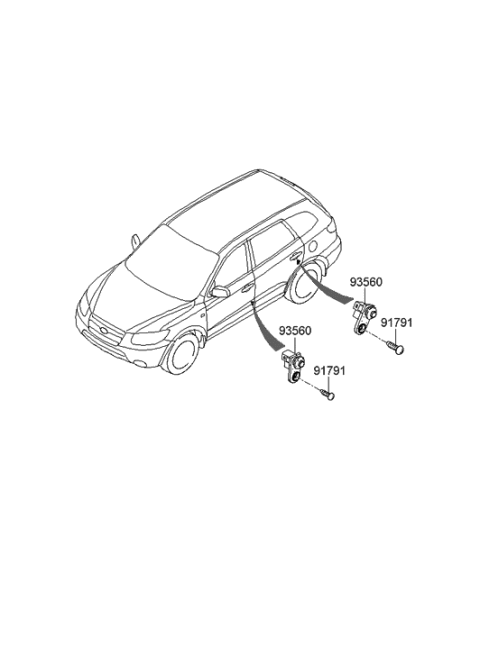 2009 Hyundai Santa Fe Switch Diagram 2