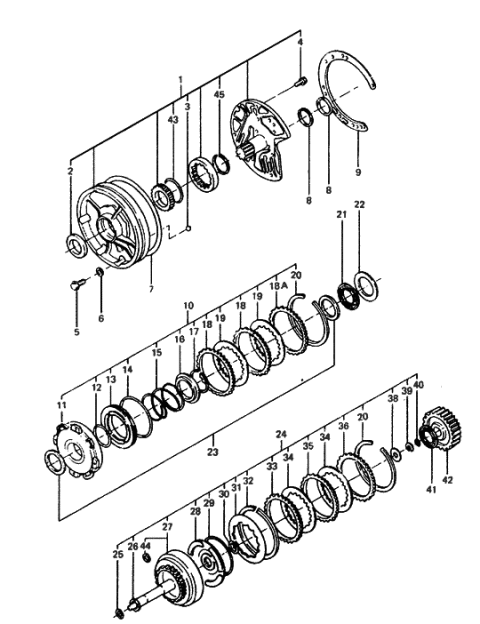 1988 Hyundai Excel Disc Assembly-Clutch Diagram for 45473-36061