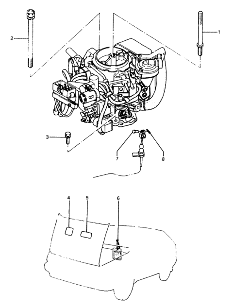 1985 Hyundai Excel Label-Emission Control Diagram for 32431-21B00