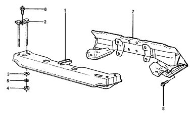 1989 Hyundai Excel Crossmember Diagram