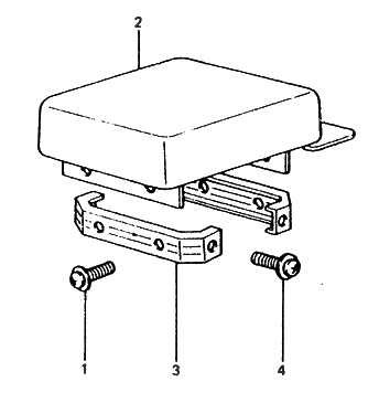 1989 Hyundai Excel Bracket-ECU Diagram for 39111-21310