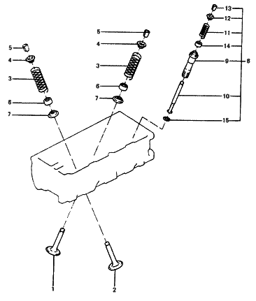 1988 Hyundai Excel Valve System Diagram