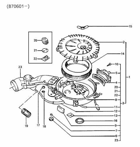 1987 Hyundai Excel Shackle Pin Diagram for 28142-21330