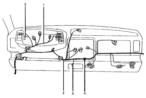 1985 Hyundai Excel Wiring Assembly-Instrument Diagram for 91301-21341