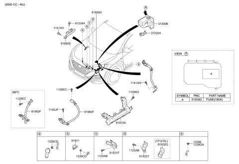 2021 Hyundai Tucson Wiring Assembly-Transmission Ground Diagram for 91860-D3630