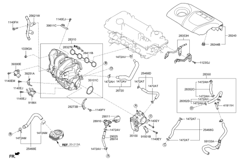 2017 Hyundai Tucson Intake Manifold Diagram 1