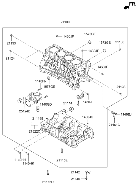2015 Hyundai Tucson Cylinder Block Diagram 3