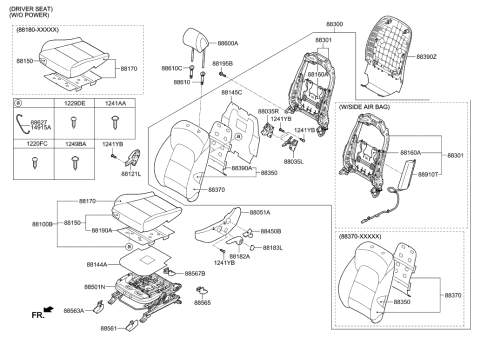 2017 Hyundai Tucson Front Seat Diagram 3