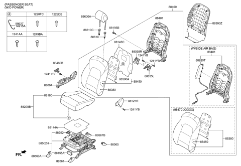 2017 Hyundai Tucson Front Seat Diagram 1