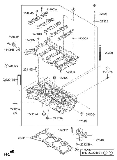 Cylinder Head 2018 Hyundai Tucson