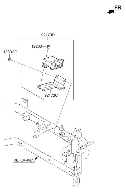 2014 Hyundai Santa Fe Sport Ecu Assembly-Afls Diagram for 92170-D3000