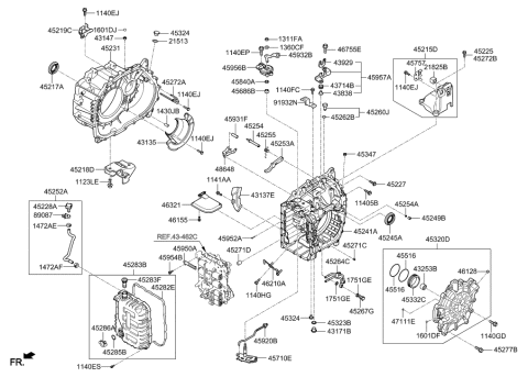 2017 Hyundai Tucson Gas Auto Transmission Case Diagram 3