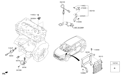 2017 Hyundai Tucson Gas Electronic Control Diagram 2