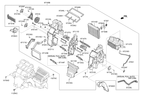 2018 Hyundai Tucson Heater System-Heater & Blower Diagram 1