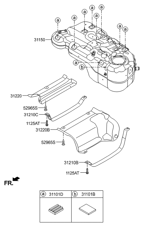 2017 Hyundai Tucson Gas Fuel System Diagram 2
