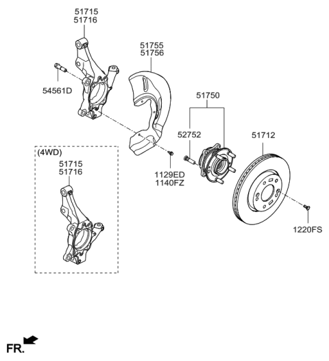 2017 Hyundai Tucson Front Axle Diagram