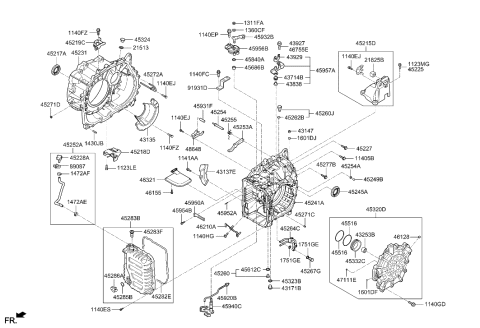 2017 Hyundai Tucson Gas Auto Transmission Case Diagram 2