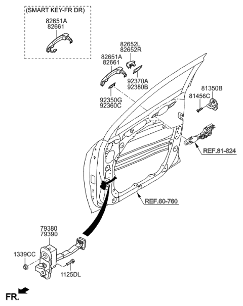 2018 Hyundai Tucson Front Door Locking Diagram