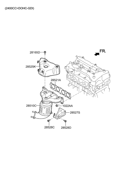 2015 Hyundai Tucson Exhaust Manifold Diagram 2